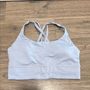 Lululemon Long Line Energy Bra in Chambray (size 6)